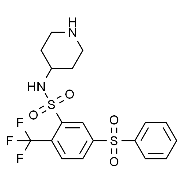 5-(苯磺酰基)-N-(哌啶-4-基)-2-(三氟甲基)苯磺酰胺