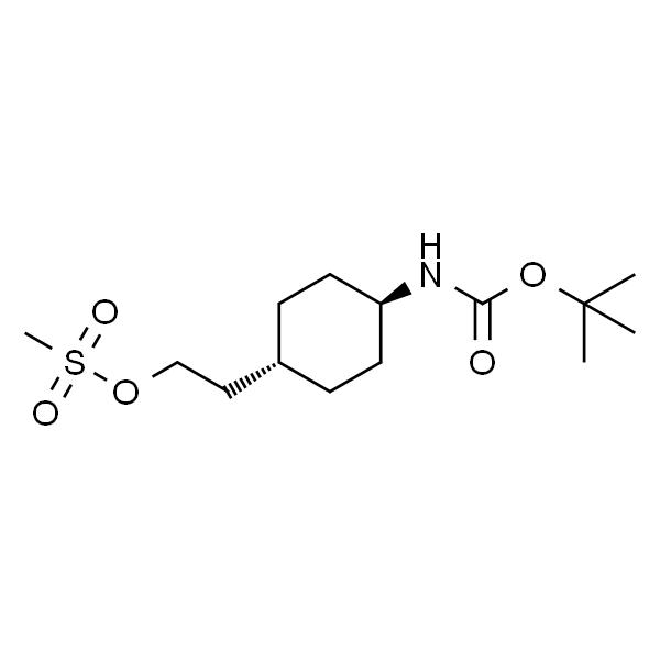 反式-2-[4-[(N-叔丁氧基羰基)氨基]环己基]乙基甲磺酸盐