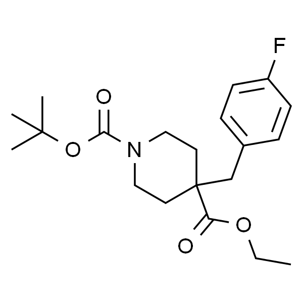 1-tert-butyl 4-ethyl 4-(4-fluorobenzyl)piperidine-1,4-dicarboxylate(with Methy ester analog)