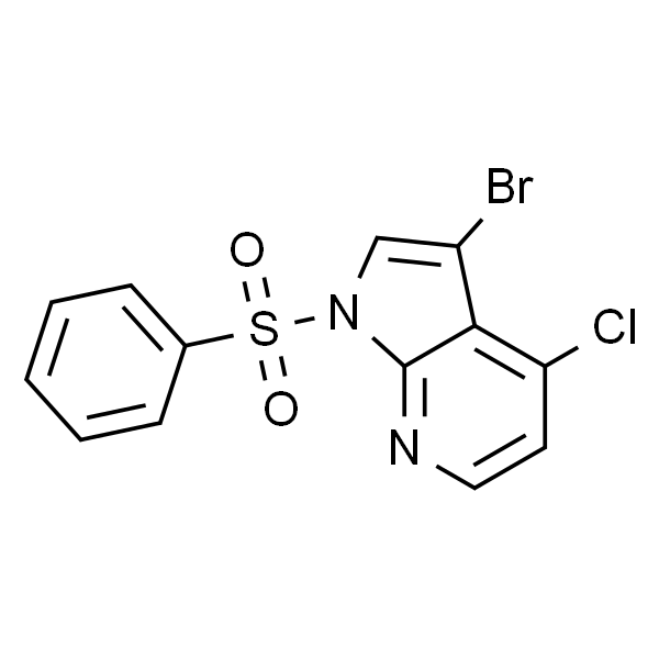 3-溴-4-氯-1-(苯磺酰基)-1H-吡咯并[2,3-B]吡啶