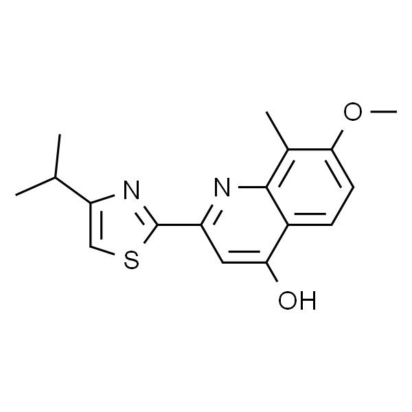 2-(4-异丙基噻唑-2-基)-7-甲氧基-8-甲基喹啉-4-醇