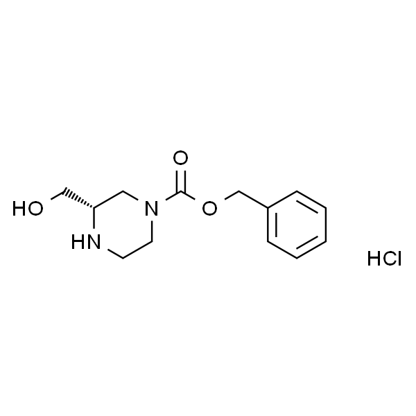 (S)-3-(羟甲基)哌嗪-1-羧酸苄酯盐酸盐