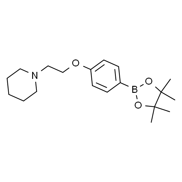 1-(2-(4-(4,4,5,5-四甲基-1,3,2-二氧杂环戊硼烷-2-基)苯氧基]乙基}哌啶