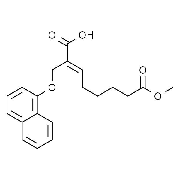 (E)-8-甲氧基-2-(萘-1-丙氧基)甲基)-8-氧基-2-烯酸