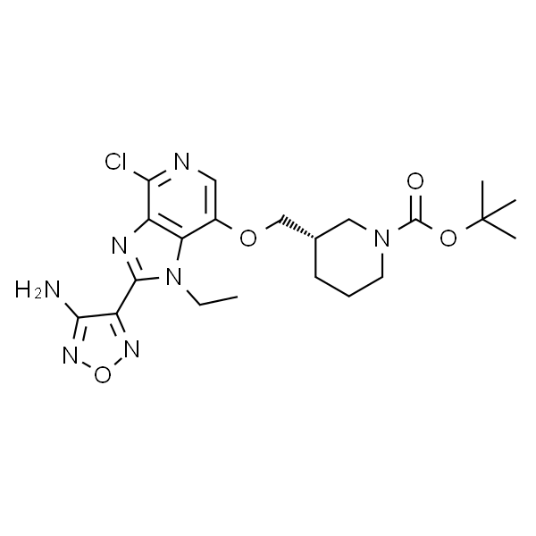 (S)-tert-butyl 3-((2-(4-aMino-1,2,5-oxadiazol-3-yl)-4-chloro-1-ethyl-1H-iMidazo[4,5-c]pyridin-7-yloxy)Methyl)piperidine-1-carbox