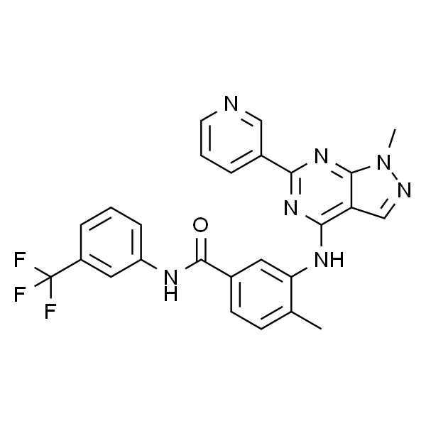 4-甲基-3-((1-甲基-6-(吡啶-3-基)-1H-吡唑并[3,4-d]嘧啶-4-基)氨基)-N-(3-(三氟甲基)苯基)苯甲酰胺