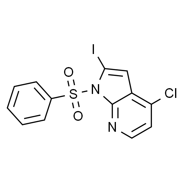 1-苯磺酰基-4-氯-2-碘-7-氮杂吲哚