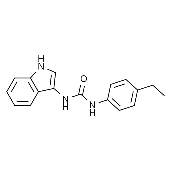 1-(4-乙基苯基)-3-(1H-吲哚-3-基)脲