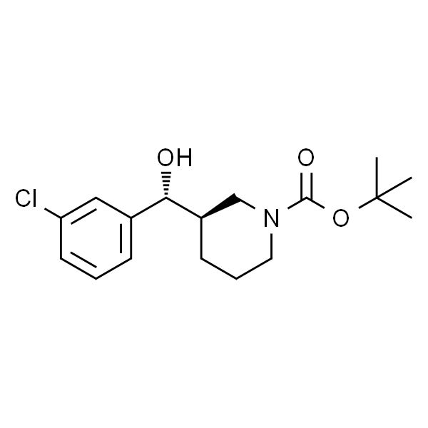 1-Piperidinecarboxylic acid, 3-[(R)-(3-chlorophenyl)hydroxyMethyl]-, 1,1-diMethylethyl ester, (3R)-