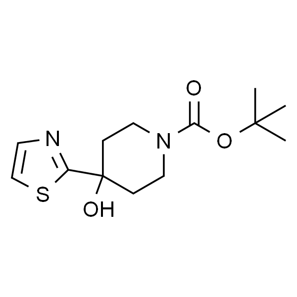 4-羟基-4-(噻唑-2-基)哌啶-1-甲酸叔丁酯
