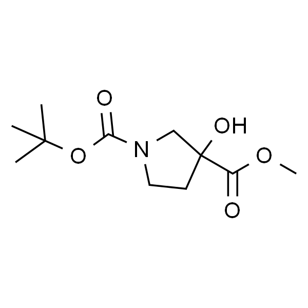 1-Boc-3-羟基-3-羧酸甲酯吡咯烷