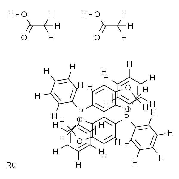 二乙酸根[(R)-(+)-5,5'-双(二苯基膦)-4,4'-联-1,3-苯并二恶茂]钌(II)