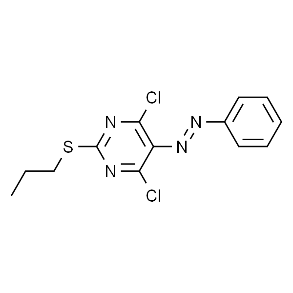 4,6-Dichloro-5-(2-phenyldiazenyl)-2-(propylthio)pyrimidine