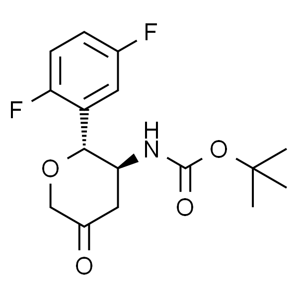 (5S,6R)-5-(Boc-氨基)-6-(2,5-二氟苯基)四氢吡喃-3-酮