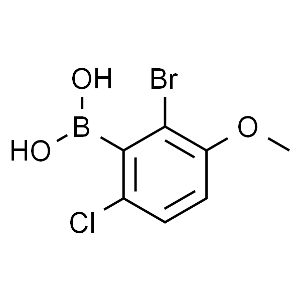 2-溴-6-氯-3-甲氧基苯硼酸