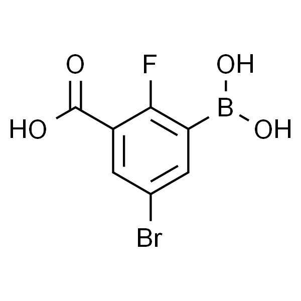 5-溴-3-羧基-2-氟苯硼酸