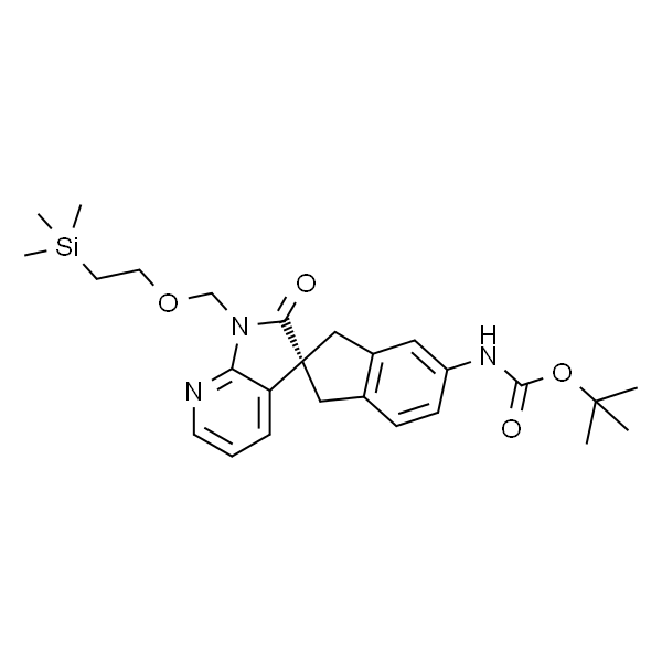 Carbamic acid, N-[(2S)-1,1',2',3-tetrahydro-2'-oxo-1'-[[2-(trimethylsilyl)ethoxy]methyl]spiro[2H-indene-2,3'-[3H]pyrrolo[2,3-b]p