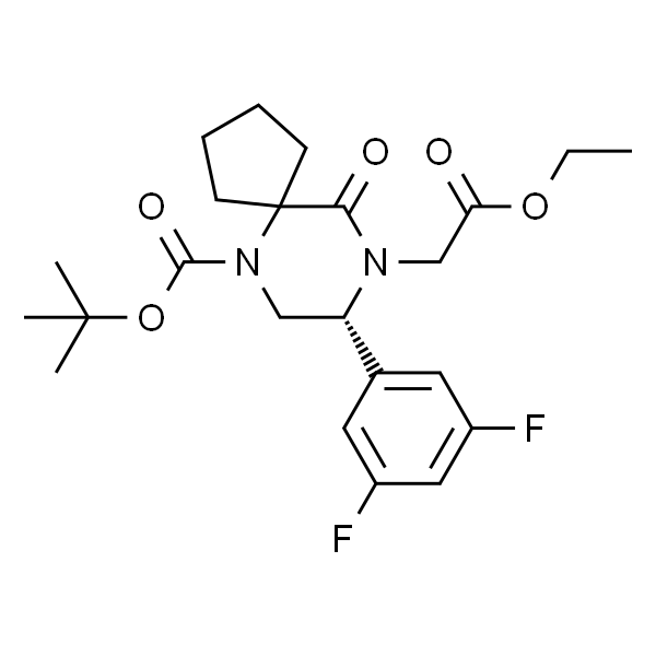 (R)-tert-butyl 8-(3,5-difluorophenyl)-9-(2-ethoxy-2-oxoethyl)-10-oxo-6,9-diazaspiro[4.5]decane-6-carboxylate