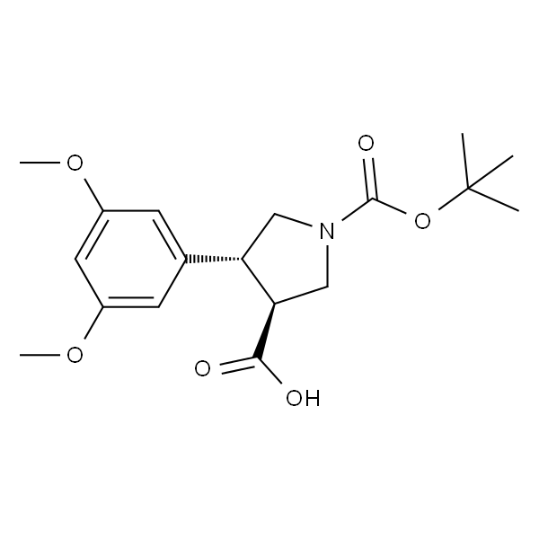 反式-1-（叔丁氧羰基）-4-（3，5-二甲氧基苯基）吡咯烷-3-羧酸